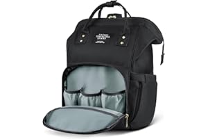 Vicloon Mochilas para Pañales, Bolso del Bebé Mamá, Mochilas de Pañales para Bebé con Bolsa de Biberones, Gran Capacidad Mochila de Cambio Bolsa para Pañales para Mamá y Papá