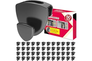 ‎LATOXCAA Kleiderbügel Platzsparend 50 Stück - Schwerlast Organizer bis 20KG | Stabile platzsparende Kleiderbügel zur Kleider-Aufbewahrung | Schwarz