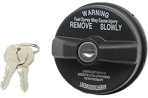 HiSports Bouchon de réservoir verrouillable 05278655AB,Bouchon de réservoir Compatible with Chrysler, Dodge, Jeep, Ram 1500 Remplace 0527 8655AB, 5278655AB