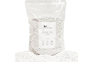 Growcery Premium Perlite for Plants (3–5mm Grade) – Reusable Grip-Seal Bag | Aeration & Drainage for Houseplants, Succulents & Seedlings | (1L)