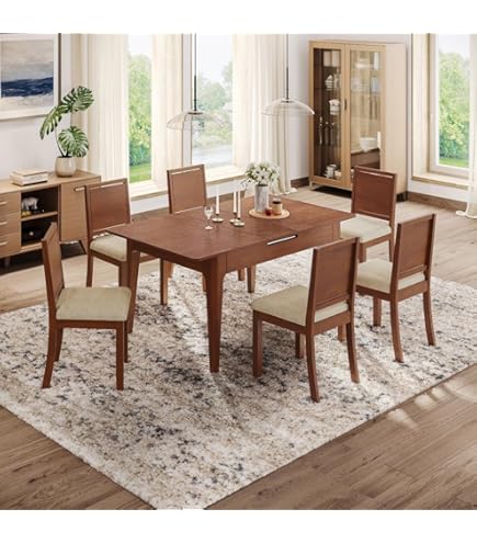 ZHUKER Folding Table Dining - Extendable Butterfly Table With