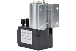 COUOI DC 12V/24V 15L/Min 200kpa Pompe à vide d'aspiration de pompage à dépression avec support(DC12V)