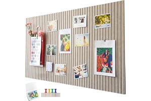 PENBINMALL Große Filz Pinnwand Selbstklebend ，60 x 40cm Filzboard，dekorative Pinnwand aus Filz， 0,9cm dick，faltbare Fototafel Memotafeln Memo Boards Bulletin Board Wanddekoration für Büro Küche，Dunkel Kamel