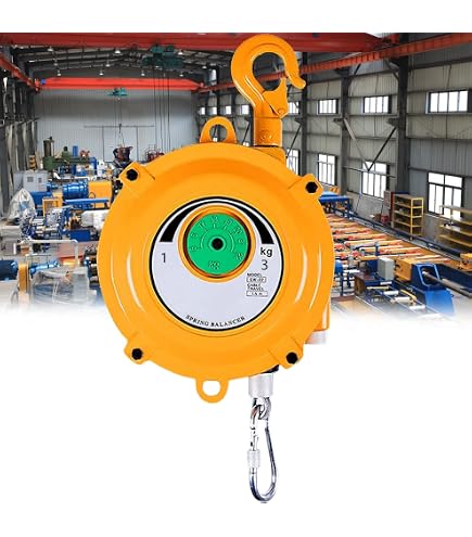TECNA 9322 Federzug-Balancer Mit Luftschlauch – 4–6 Kg Traglast, 2,0 M Schlauch – Industrie-Werkzeugaufhängung Für Druckluft