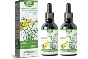MORELAX Clearbreath Dendrobium & Mullein Extract - Powerful Lung Support, Herbal Body Care Essence, Herbal Lung Health Essence, Clear Breath Dendrobium & Mullein Extract Herbal Drops (2PC)