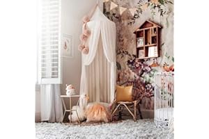 ETOPARS Bed Canopy for Round Dome Mosquito Net Hanging Curtain Indoor Outdoor Play Reading Tent Bedroom Decoration