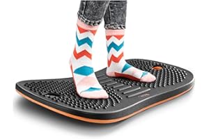 FEZIBO Balance, balanceo de madera, cojín de equilibrio ergonómico, cómodo y antifatiga para mesas de pie