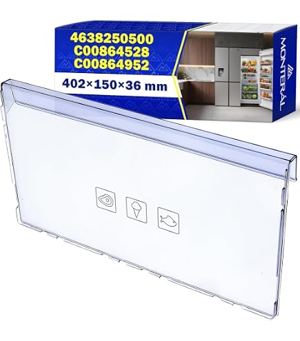 sparefixd Adatto per congelatore Beko, cassetto inferiore, frigorifero, congelatore CXFG1685DS CXF