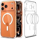 Spigen iPhone 17 Pro Max ile Uyumlu MagSafe Kılıf Ultra Hybrid Mag Fit Sararmaya Dayanıklı Beyaz Şeffaf Kapak - ACS10035 (Spi