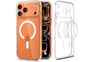 Spigen Funda para iPhone 17 Pro MAX, Ultra Hybrid MagFit Compatible con MagSafe [Tecnología Dura Clear] - Blanco Claro
