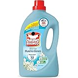 Omino Bianco - Detersivo Lavatrice Liquido, 44 Lavaggi, Rispetta Colori e Tessuti, Fresco Profumo con Essenza di Muschio Bian