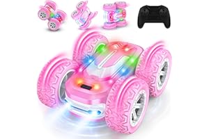 MERMOE Ferngesteuertes Auto Mädchen Geschenke ab 6 7 8 9 10+ Jahre, 4WD RC Auto 360°Rotation Stunt Car Spielzeugauto mit Aufladbarer Batterie, 2.4Ghz Drift Cawler Spiele Kinder Junge Geschenkideen Geburtstag