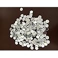 Set of 200pcs Small Round Glass Crafts, Real Glass Mirror Mosaic Tiles (1x1cm)