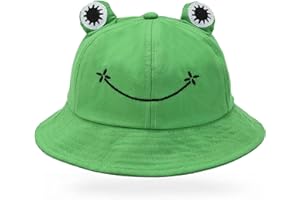 QSZHSL Grenouille, Chapeau de Seau de Grenouille Mignon en Coton, Grenouille Seau Chapeau, Chapeau de Soleil en Coton