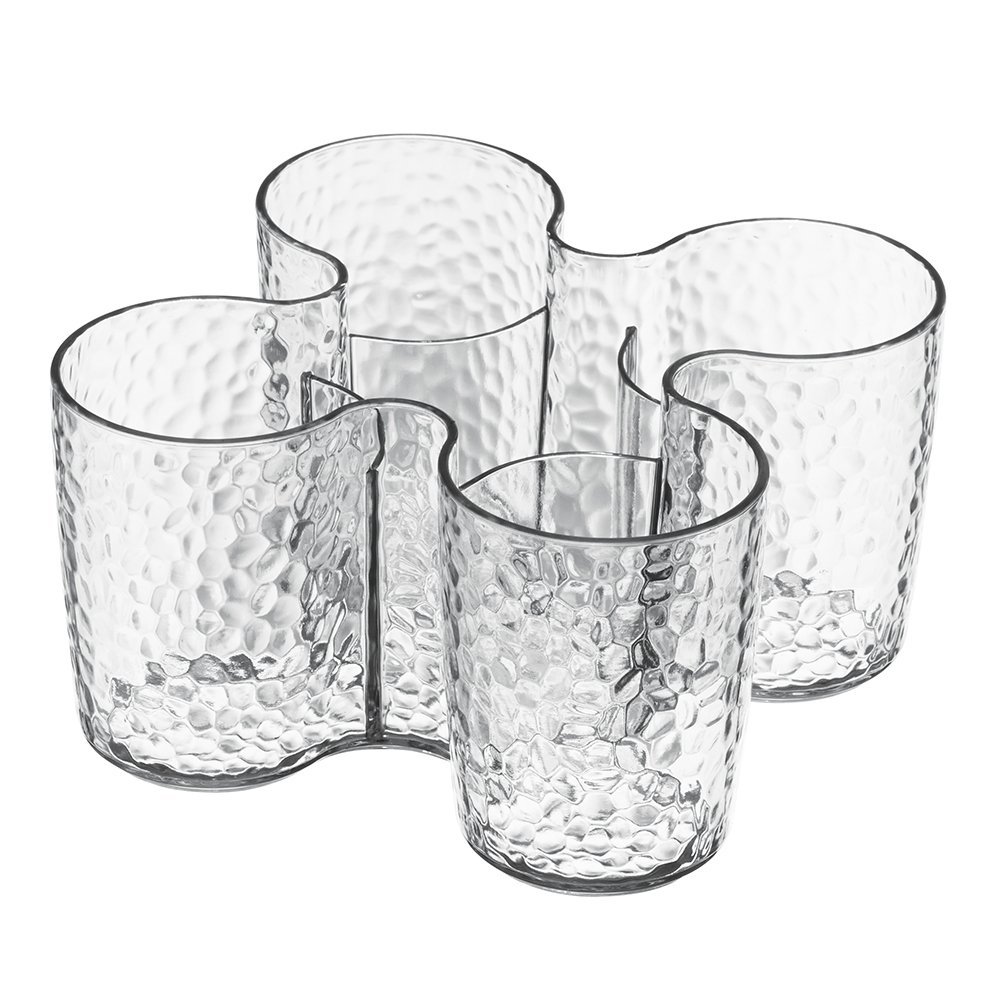 mDesign-Verre-Plastique-Pratique-pour-Accessoires-de-Maquillage-Organisateur-Maquillage-pour-Plus-de-visibilit-gobelet-Plastique-pour-Coiffeuse-et-Bord-dvier-Transparent