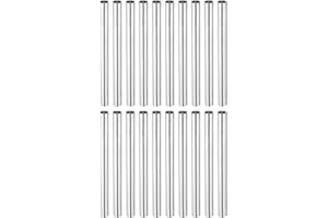 sourcing map 20 Stück Runde Kupplung Mutter M4x0.7mm Innengewinde 60mm Gewinde Rund Hülse Verbinder Stange Bolzen Rohrmutter Hardware Befestigung Silber