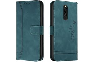 QIWEIQING Funda para Xiaomi Redmi 8A, Funda Libro Xiaomi Redmi 8A New Edition, Funda Móvil Xiaomi Redmi 8A Magnético Carcasa para Xiaomi Redmi 8A Funda con Tapa Green HX