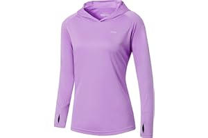 WILLIT Sweat à capuche pour femme UPF 50+ Protection solaire SPF T-shirt à manches longues pour la randonnée, la pêche, le plein air