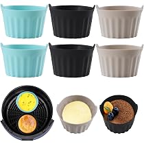 Lot De 4 Moules à Gâteau Ronds En Silicone - Diamètre 15,5 Cm, Hauteur 5,5 Cm, Antiadhésifs | Pour Four, Air Fryer, Micro-ondes - 9