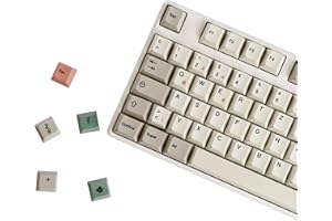 YMDK 161 Keys 9009 Keycaps German QWERTZ Cherry Profile Dye Sub Top Print PBT Keycap for 61/68/87/98/104/108 Layout MX Mechanical Keyboard
