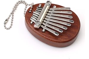Buysow Mini Kalimba a 8 Tasti, Mini Pianoforte Marimba a Pollice con Cavo Pendente, Kalimba Strumento Musicale per Principianti e Bambini Adulti