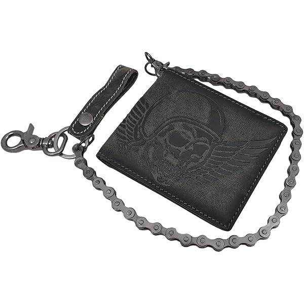 Monedero Hombre Billeteras Para Hombre IBRO Cartera Con Cadena De