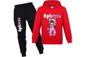 YUANZLN Girls Tracksuit Kids Hoodie and Joggers Pant 2Pcs Outfit Cartoon Casual Clothing