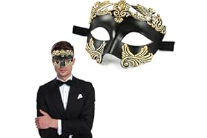 EKKONG Mascaras Venecianas Hombre, Mascara Disfraz Antifaz Carnaval Venecia Máscara Veneciana para Halloween Masquerada Carnival Vestir Accesorios