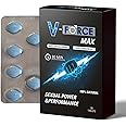 V-Force MAX Blue Pills for Men Extra Strong 100mg - Amplified Enhanced Strength & Firmness - Stronger & Harder Performance for Prolonged Results Food Supplement Tablets UK (30 Count (Pack of 1))