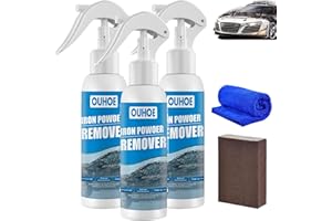 DINNIWIKL OUHOE Iron Powder Remover, Car Rust Removal Spray, RustOut Instant Remover Spray, Iron Powder Remover for Car (30ml, 3pcs)