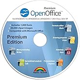 OpenOffice Premium Edition for Windows 11-10-8-7-Vista-XP | PC Software and 1.000 New Fonts and Free Email Support | Alternat