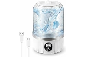 MAKDLY Underwear Washing Machine,Cordless Portable Washing Machine,600g Rechargeable Mini Laundry Machine for Underwear,Socks,Bra,Suitable for RV,Travel,Camping,Apartments