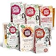 The Spice Tailor Variety 1 x Tandoori Marinade Kit (Classic) + 1 x Delhi Biryani + 1 x Classic Lentil Tarka Daal + 1 x Original Tikka Masala + 1 x Mangalore Roasted Coconut + 1 x Hyderabad Red Korma