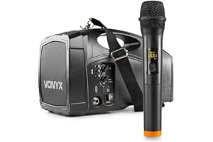 Portable speaker - Vonyx ST014 draagbaar omroepsyteem met draadloze handmicrofoon, Bluetooth en mp3 speler