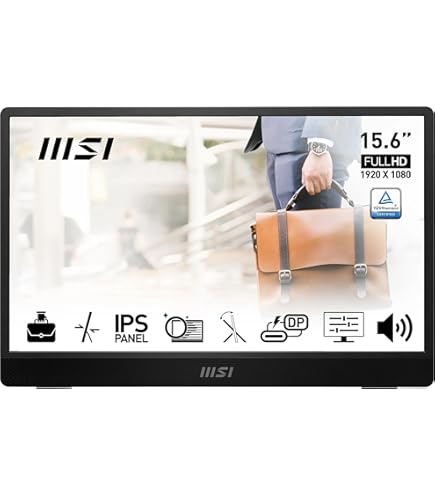 MSI ポータブルモニター 本体　PRO MP161 MSI PRO MP161 15.6