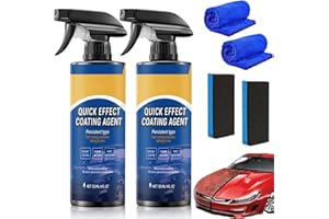 COYCRITER 2 Pcs Advanced Car Quick-Acting Coating Agent Spray, 3 in 1 High Protection Quick Effect Coating Agent, 2025 New Ceramic Coating Spray,Multifunctional Coating Renewal Agent for Cars