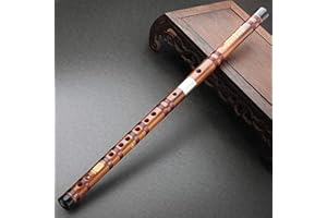 ROBAUN Bitter Bamboo Flute Instrument Adult Professional Playing Advanced Flute Chinese Musical Dizi Transverse Flutes(F)