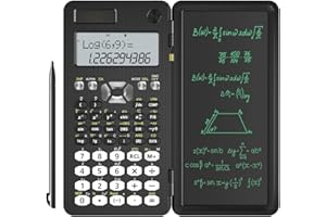 NEWYES Calcolatrice Scientifica 349 Funzioni,Aggiornata 991MS Calcolatrici con Lavagnetta da Scrittura, con Batteria Solare, Professionale, Portatile, Pieghevole, per Studenti, Insegnanti