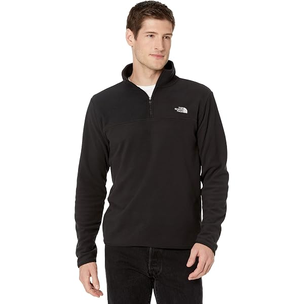 The North Face Men's TKA Glacier ¼ Zip Fleece Pullover, TNF Black, Medium,  Tnf Black, Medium : Amazon.co.uk: Fashion