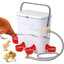 Abbeveratoio Automatico Polli 16 Pezzi - Kit Con Trapano Per Pollame