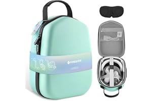FOREGOER Hard Carrying Case Compatible with Meta Quest 3S/3/Oculus Quest 2, Official/Elite Strap VR Gaming Headset, Portable Travel Case for Touch Controllers Accessories