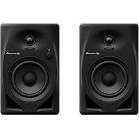 Pioneer DJ DM-40D Sistema di Monitor Cablato, Altoparlante da 4 pollici, Nero