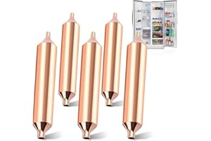YUFFQOPC 5 StückKupfer-Kühlschrankfilter, Kupfer-Kühlschrank-Filtertrockner Kühlschrankfilter aus Kupfer, Kupferfiltertrockner Kühlschrank Filter Trockner Kompatibel mit Samsung für die Meisten (19 * 130mm)