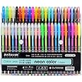 NOG 48 PCs Neon Color Ink Pen Set For Scrapbook Card Making, Coloring Kids Sketching Painting Drawing and Doodling for Decorating