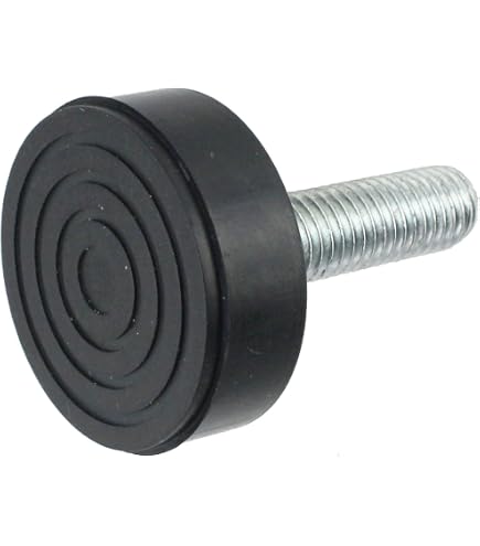 4 Pieds Réglables Pour Machine à Laver - Filetage M8, Hauteur 35 à 50 Mm, Diamètre Base 48 Mm