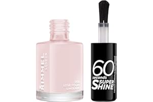 Rimmel - Vernis à Ongles 60 Seconds Super Shine - Ultra Brillance et Longue Tenue - Séchage Rapide - Lose Your Lingerie - 8ml