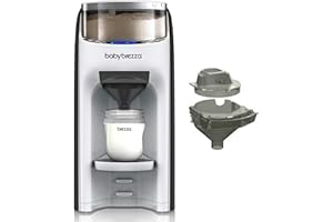 Baby Brezza - Préparateur de Biberons automatique Formula Pro Advanced avec kit entonnoir supplémentaire offert - Noir et Blanc