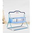 SafeChamp Sweetie Pie Baby Crib Bassinet Cot Swing Cradle Pink Bassinet and Toy (Blue)