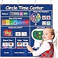 AM ANNA Circle Time Learning Center Pocket Chart Calendar Set, Educational Pocket Chart Teaching Materials,Preschool Calendar for Classroom Learning Calendar (Circle Time Center)