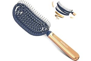‎SHINLEA SHINLEA Haarbürste ohne ziepen,Haarbürste für Locken & lange Haare,Detangler Bürste für Damen, Herren & Kinder,Spiralhaarbürste für nasse & glattes Haar.